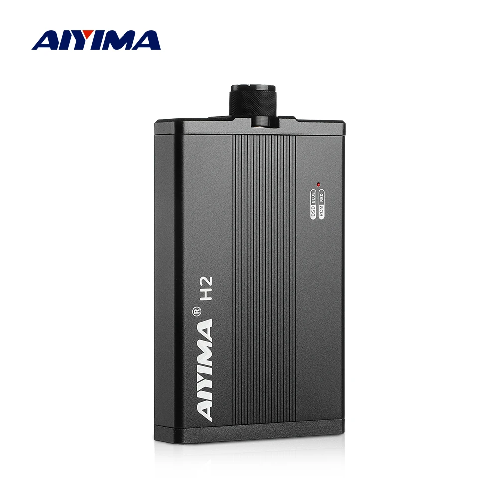 

AIYIMA Audio H2 Mini headphone Amplifier Dac DSD256 Hifi Portable earphone AMP Decoding ES9018K2M 32bit/384khz 3.5/4.4mm Output