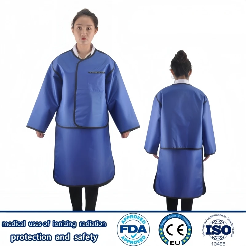 X-ray Gamma Ray Protective 0.35/0.5mmpb Super Soft Lead Clothes Nuclear Radiation Protection Long Sleeved Lead Vest Lead Skirt