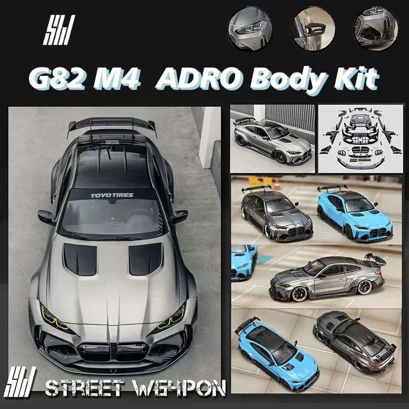 

Предпродажа SW 1:64 G82 M4 ADRO Body Kit Литая под давлением диорама Коллекция моделей автомобилей Миниатюрные игрушки Уличное оружие