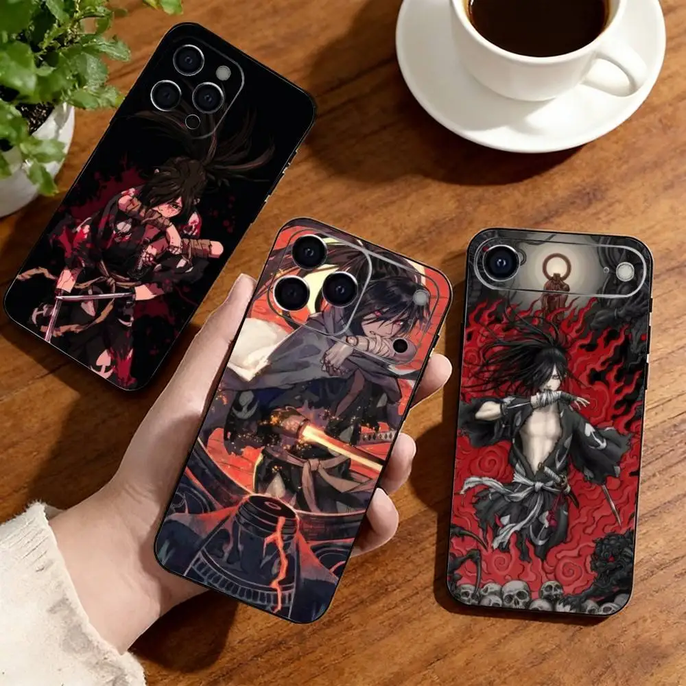 

Dororo Hyakkimaru Phone Case For iPhone17,16,15,14,13,12,11 Plus,Pro Soft Silicone Black Cover