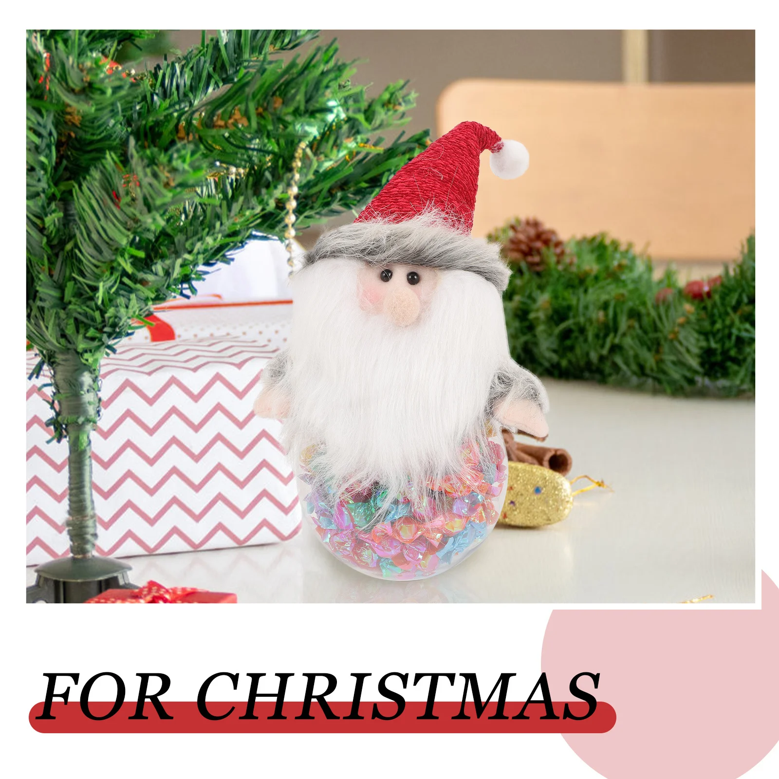 

Christmas Candy Jar Durable Premium Material Candy Storage Box Cartoon Pattern Party Supplies Christmas Gift Container