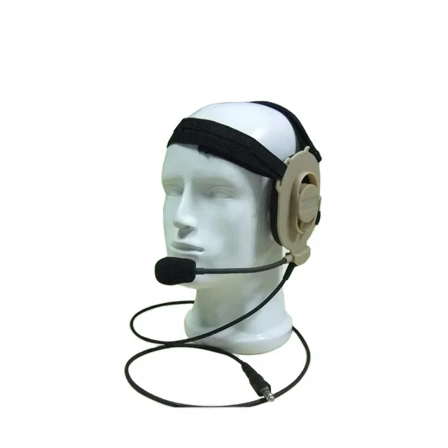 Headset IP67 Noise Cancelling Amp Headset Tactical  Bluetooth Headphone No Wired Radio Communication U229 Plug