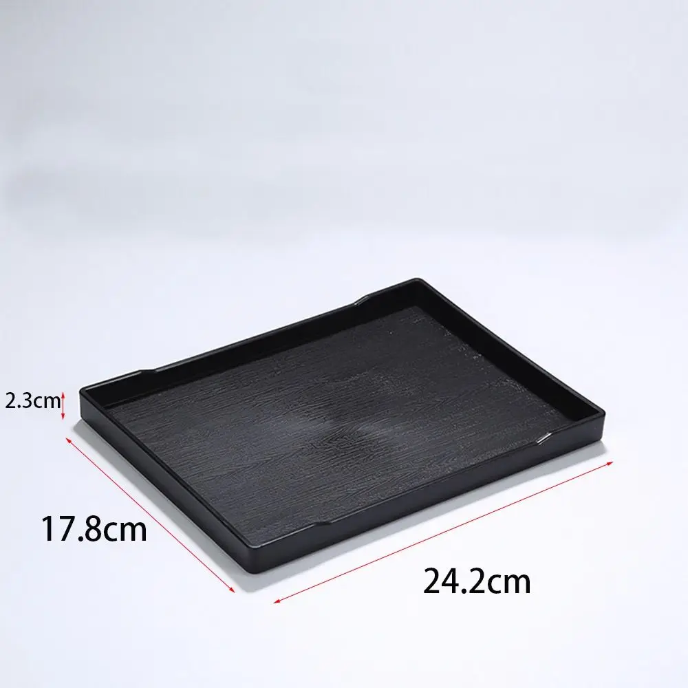 1 Pcs Black Large Plastic Tray New Rectangle Plastic Decorative Tray Multi-Purpose Bed Table Tray Bathroom