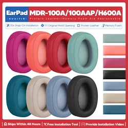 Replacement Ear Pads For Sony MDR 100A 100AAP H600A Headphone Accessories Earpads Headset Ear Cushion Repair Parts Leather