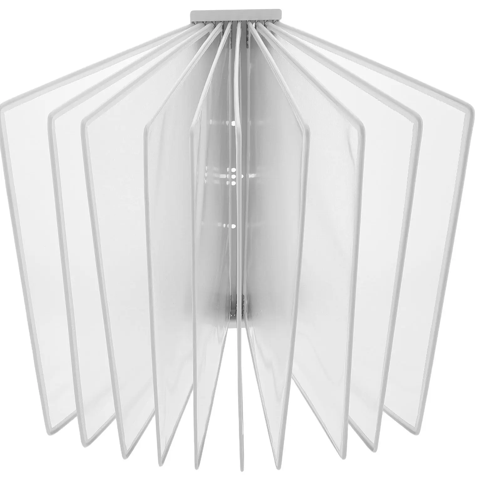Porte-documents mural à 10 pages, organisateur de dossiers, système de stockage de documents de bureau en plastique transparent