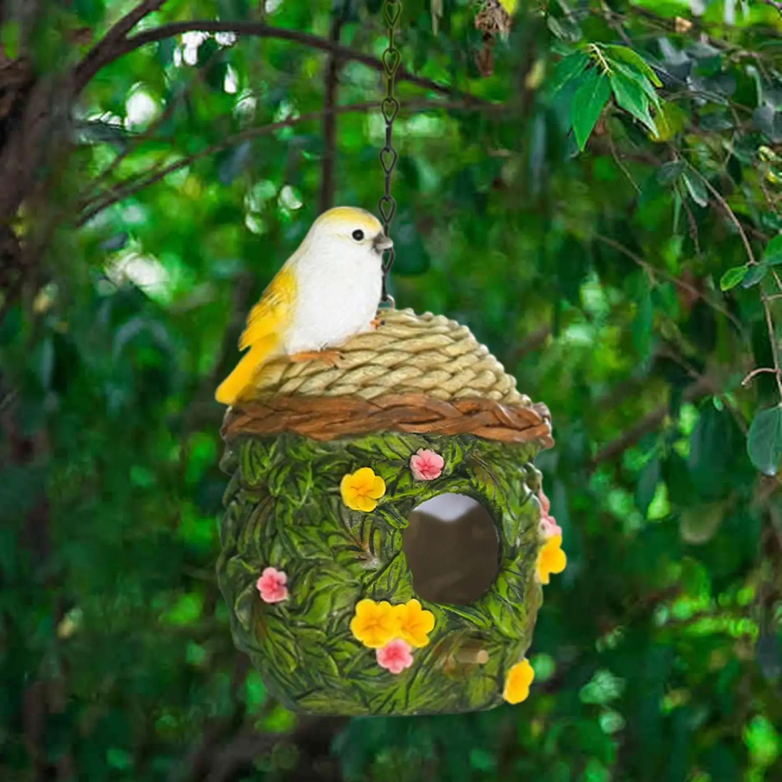 

Colorful Bird House for Outdoor Spaces, Ideal for Bird Lovers