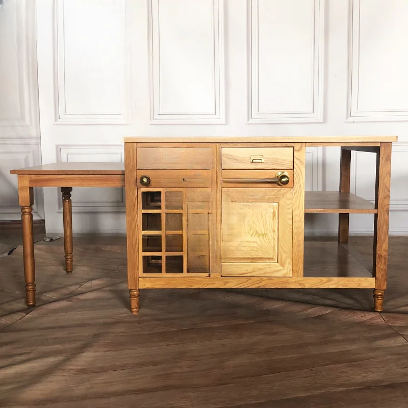 Furniture, American retro bar, wine compartment, medieval multi-functional