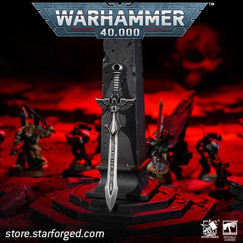 Starforged Warhammer 40K Dark Angels Sword of Caliban 2023 New Men's Keychain Christmas Gift Boyfriend Christmas Gift