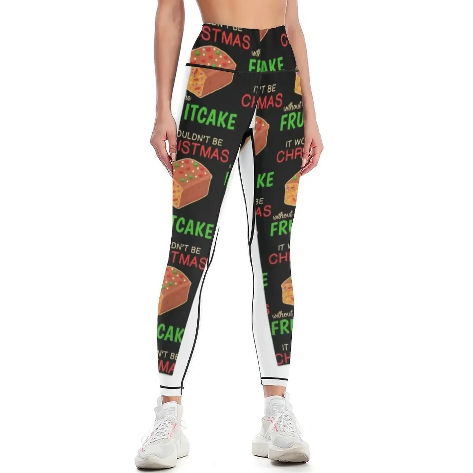 

Funny It Wouldn’t Be Christmas Fruitcake graphic Leggings Pants sport sporty woman gym active wear sport pants Womens Leggings