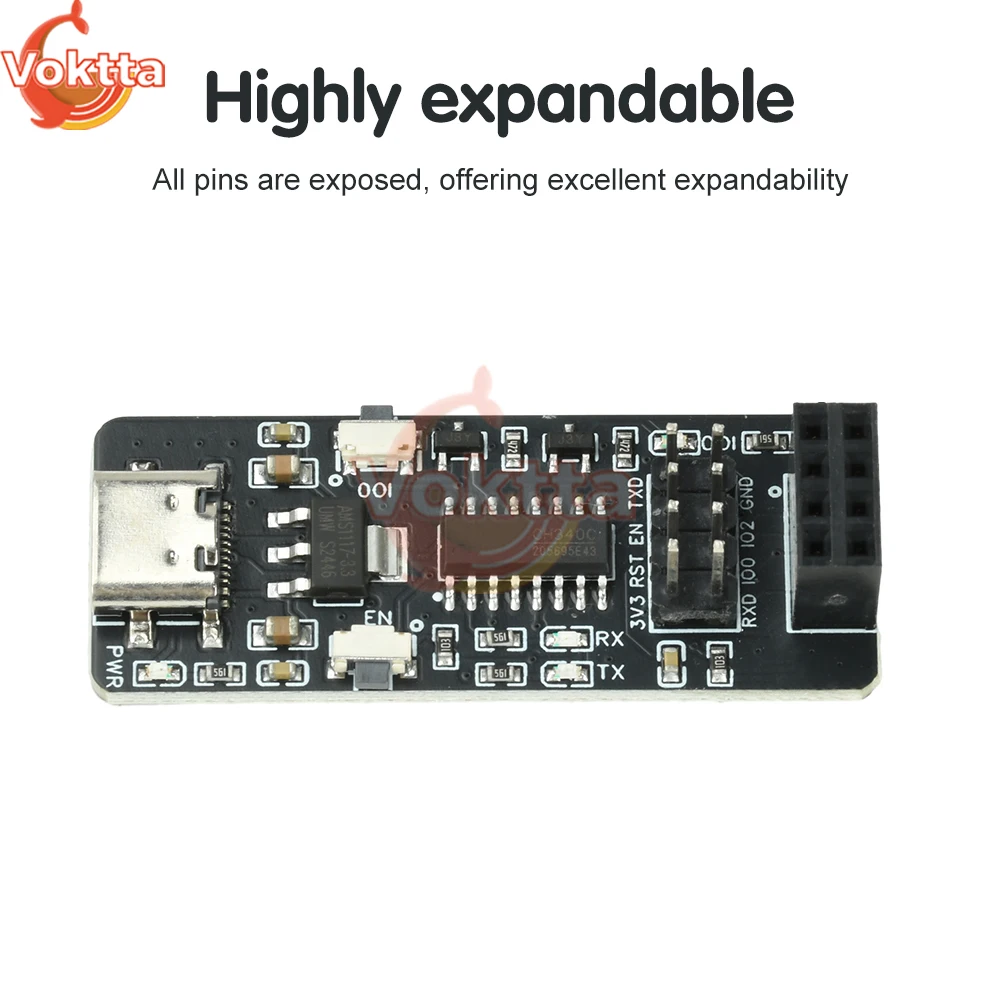 

ESP-01/01S Wireless Transmission Module ESP8266 Serial Port To Wifi Module Adapter Board CH340 Program Downloader Module