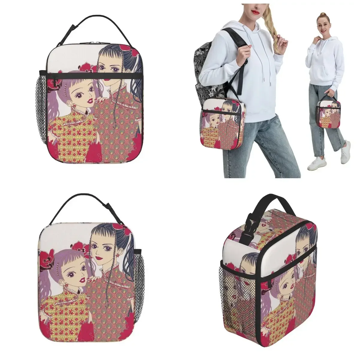 Paradise Kiss Insulated Lunch Bag Cooler Bag Reusable Anime Manga Large Tote Lunch Box Food Handbags School Outdoor