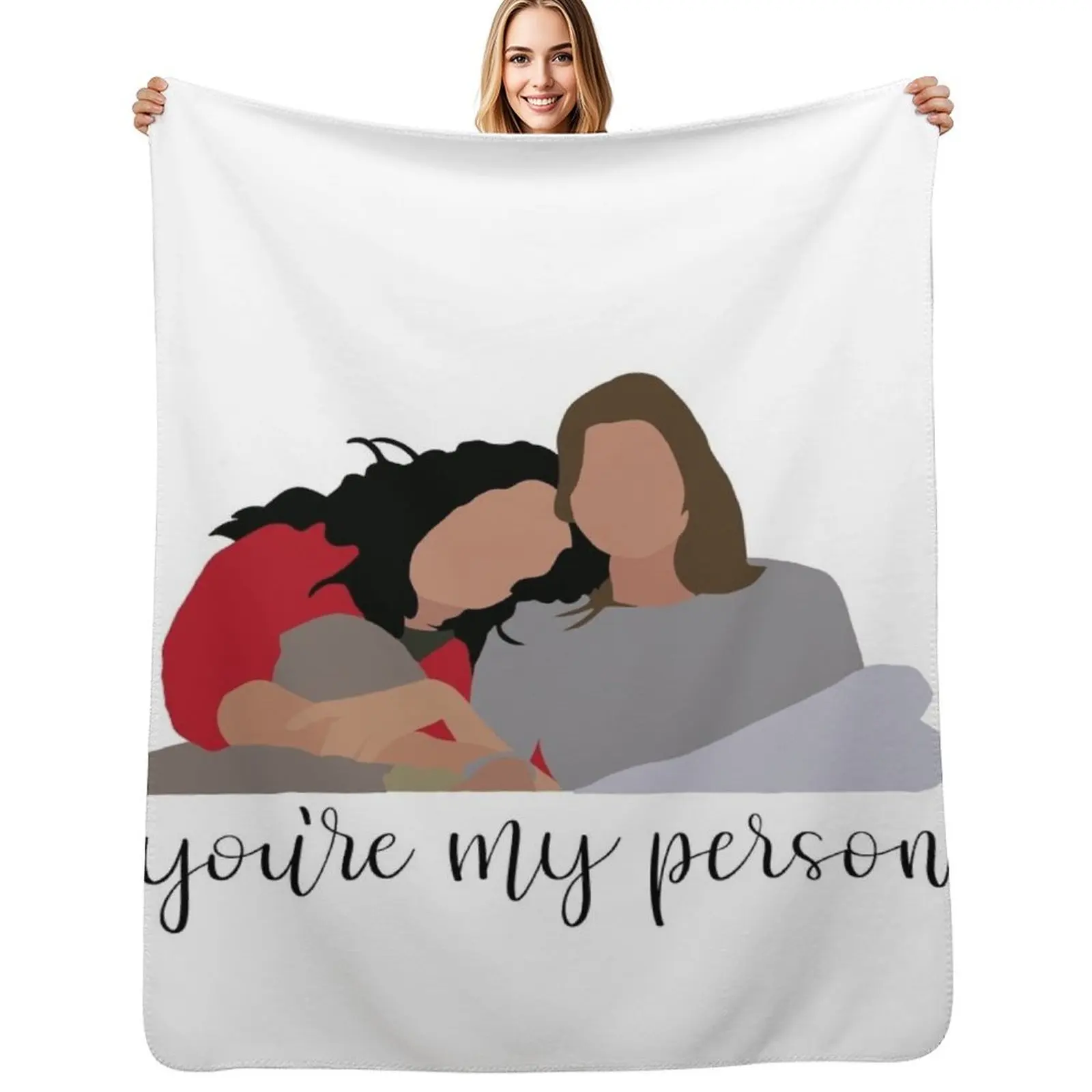 

you're my person Throw Blanket Sofa Comforter Multi-Purpose Plush Blankets