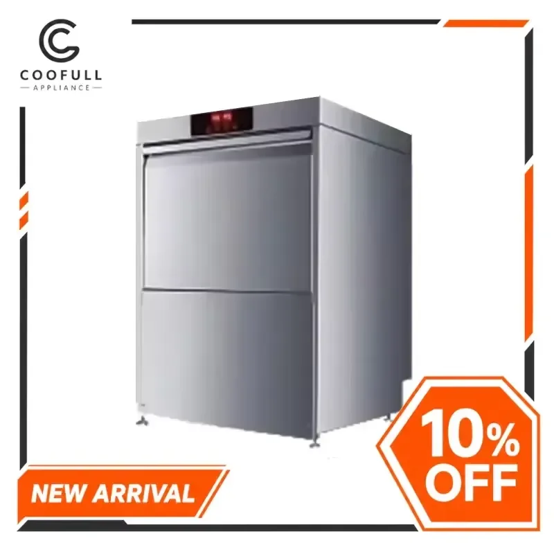 Commercial Electric Cup Washer Stainless Steel Mini Dishwasher for Bar Coffee Shop Household Kitchenware Cleaning Equipment