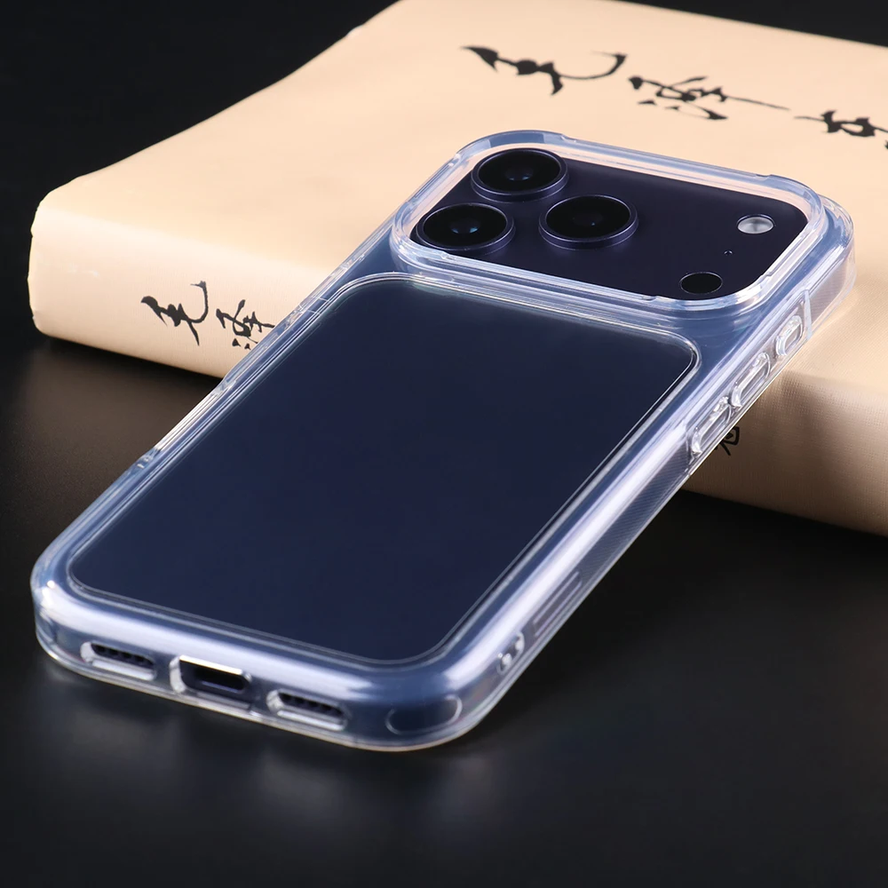 UGOjP Case For iPhone 17 Pro Crystal Clear Anti drop Phone Case Transparent Soft TPU Shockproof Men Women Protective Back Cover - náhled 6