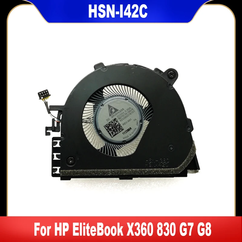 New Original For HP X360 X830 G7 G8 Laptop Cooling Fan Copper Tube Cooler Fan M03869-001 HSN-I42C HSN-I38C Heatsink Radiator