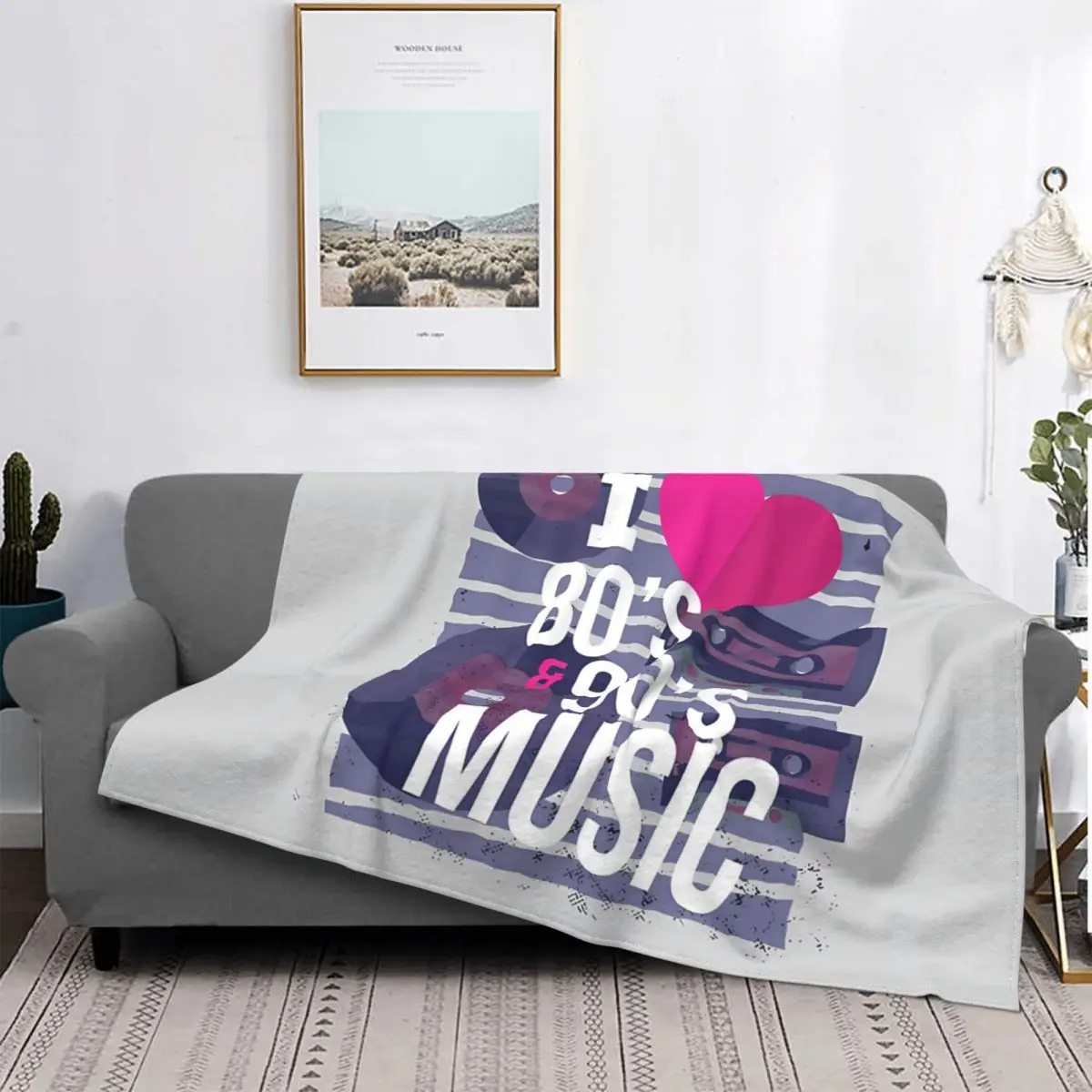 Back To The 90s Cartoon Blanket Fleece Plush Summer Breathable Ultra-Soft Take Me Music Throw Blankets For Bedding Rug Piece