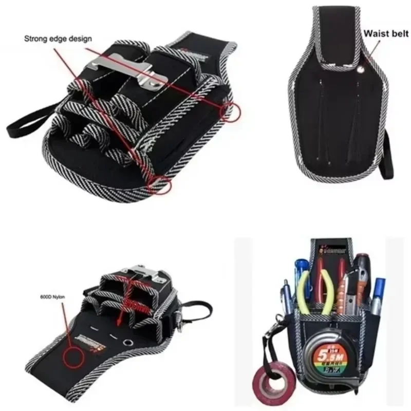 New Plug-in Maintenance Waist Bag Personality Fashion Waist Hanging Tool Bag Electrician Simple Waist Bag Wholesale
