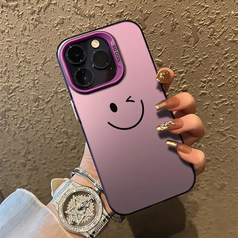 

Blinking expression design phone case for iPhone 16 15 14 13 12 11 Pro/ Max/Plus shock-proof rear cover anti-fingerprint