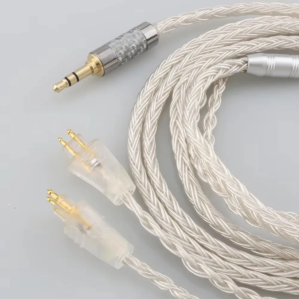 Hifi 2-Pin Headphone Cable for Fostex TH900 MKII TH909 TH610 TR-X00 2.5 4.4 XLR 3.5 0.5-3m 16 Core OCC Silver Plated