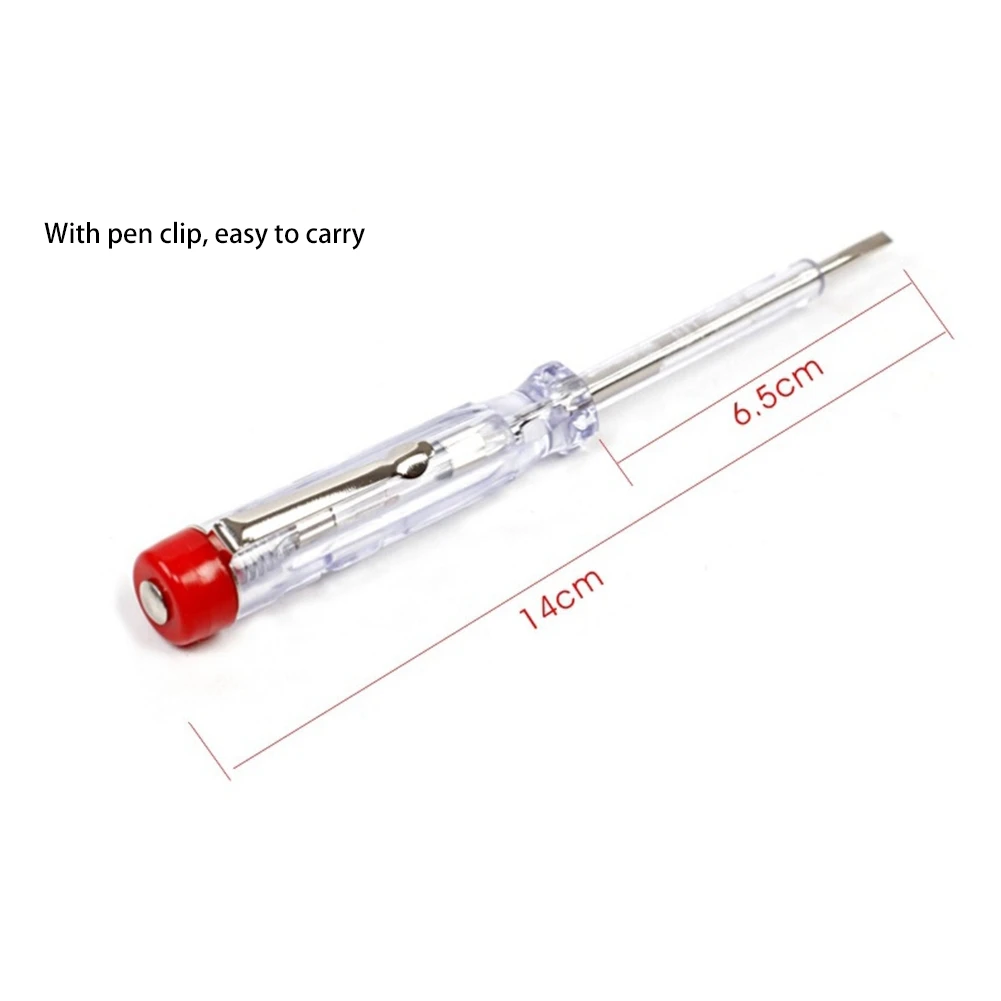 Testador de corrente 100-250v, testador de tensão elétrica de fase, caneta elétrica induzida, detector de chave de fenda, caneta de teste de sonda, imperdível com 10 peças