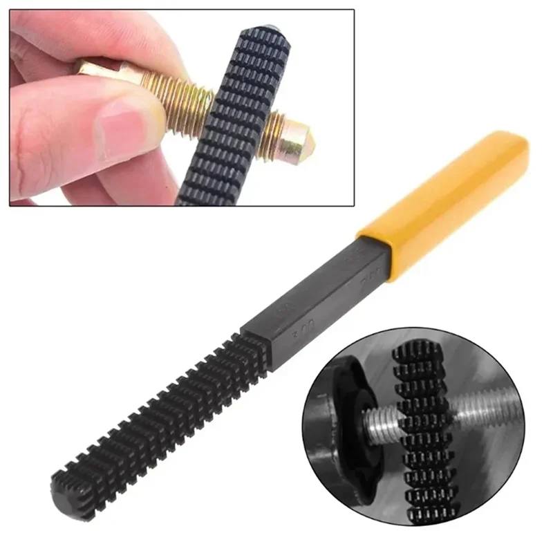 

ABUH-Cleans Damaged Threads Metric Thread Repair File 0.75-3 Mm Pitch Metal DIY Hand Tools Restoration Tool