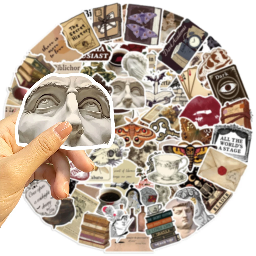 10/30/50/100 Stück Coole Dunkle Ästhetische Cartoon-Aufkleber Retro Gothic Graffiti Abziehbilder DIY Gepäck Handy Fahrrad Wasserdichtes Aufkleber-Set