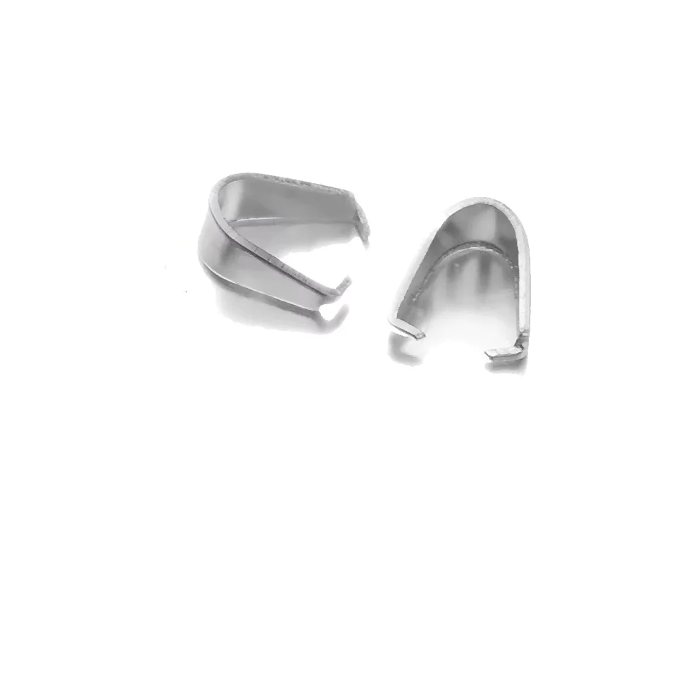 100pcs Stainless Steel Clasps Bails Charm Melon Seeds Buckle Pendant DIY Necklace Bracelet Connectors Jewelry Findings