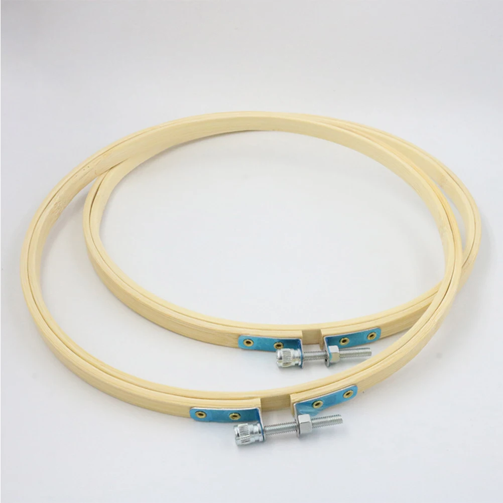 

12 PCS Bamboo Embroidery Stretch Cross Stitch Lover Gift Hoop Blank Sewing DIY Ring Circle