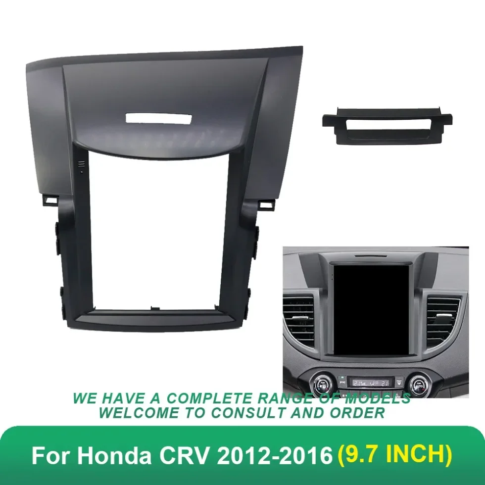 

9.7 Inch For Honda CRV 2012-2016 2 Din Car Radio Fascias Tesla Style Multimedia Frame Video Player Navigation DVD Panel Trim Kit