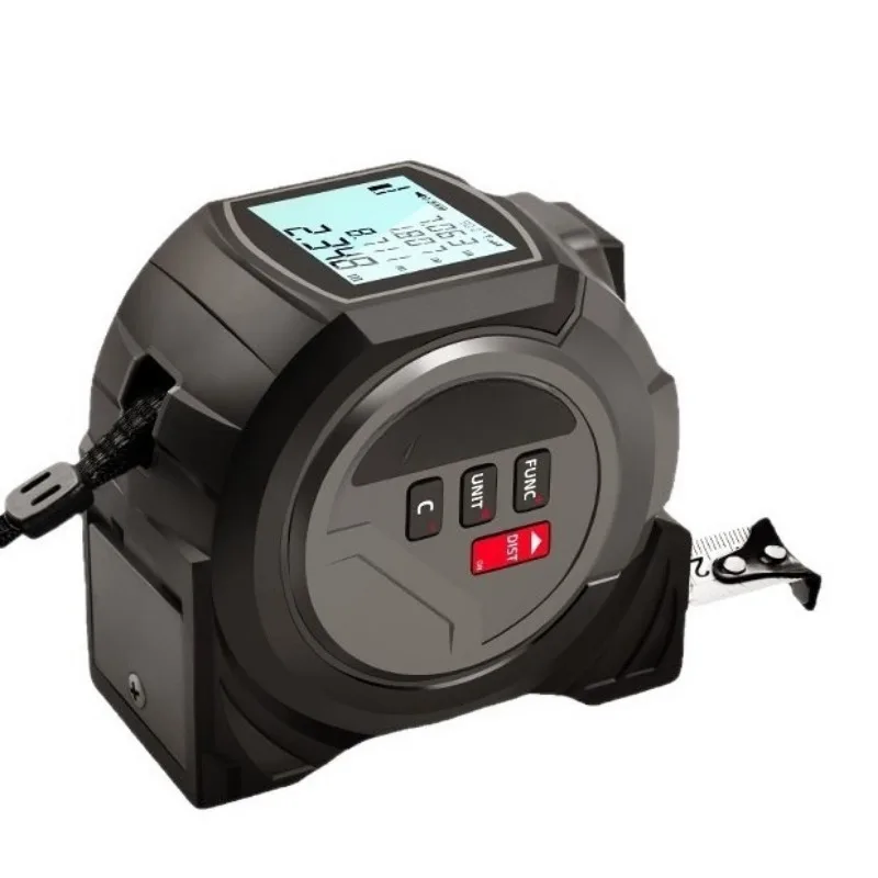 

3-in-1 laser tape measure rangefinder, magnetic ruler laser crosshair handheld room measuring instrument