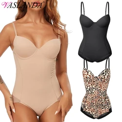 Invisible Shaper Bra Sexy Bodysuit Corset Backless Women's Belts and Models Waist Trainer Clear Strap Padded Push Up Shapewear