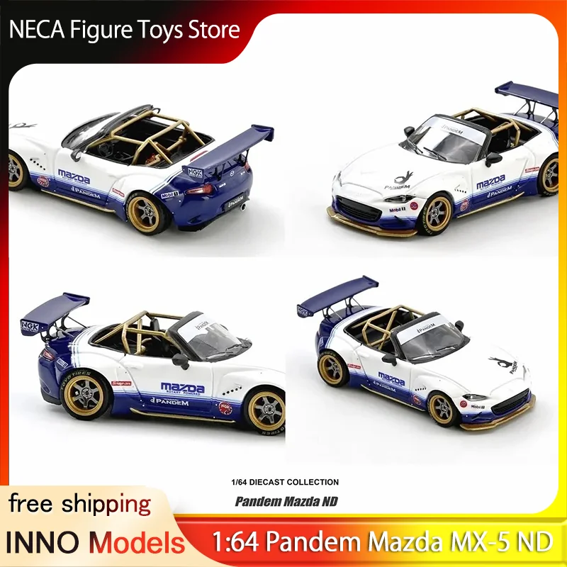 

INNO Models 1:64 Pandem Mazda MX-5 ND Diecast Car Model Rocket Bunny Widebody JDM Roadster Collection Toy Gift For Adults & Fans