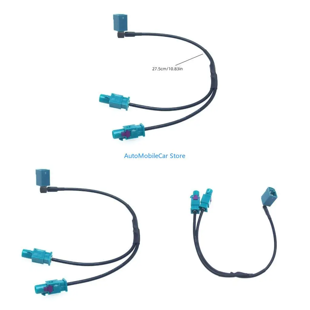G8TE //for  2 Male Fakra Y-Splitter to Female Fakra Antenna Adapter Cable