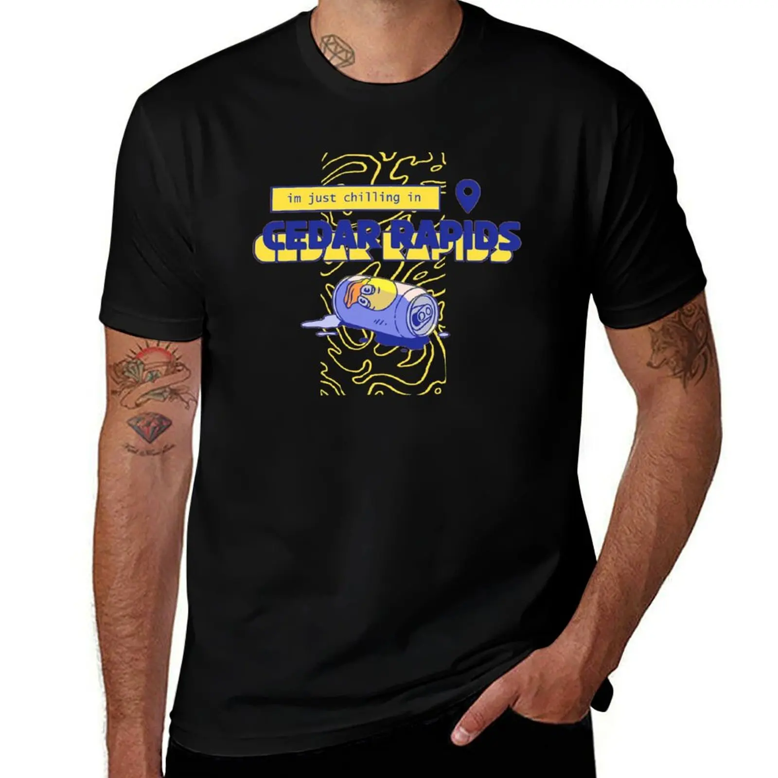 Cedar Rapids Quackity T-Shirt Regular Fit Plain Tee Shirt