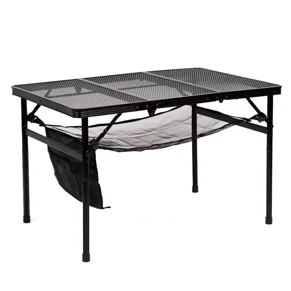 

Camping Folding Table Portable Tri-fold Outdoor Table Adjustable Heights Foldable Table