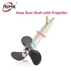 Rc Boat Stainless Steel 4mm Boat Shaft Drive Shaft+Grease nozzle+3 Blades Positive Propeller+Stainless Steel Shaft Sleeve