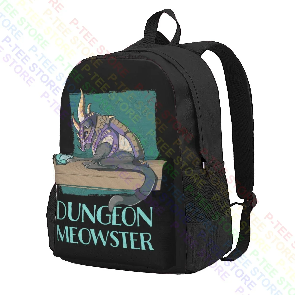 Dungeon Meowster Cat With Dragon Armor Large Capacity Backpack Gym Training 3d Printing Large Capacity