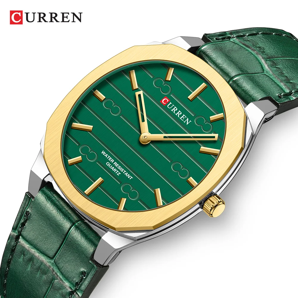 CURREN High Quality Men's Watch Fashion Japan Quartz Wrist Watches  Leather Quartz Movement Waterproof Clock