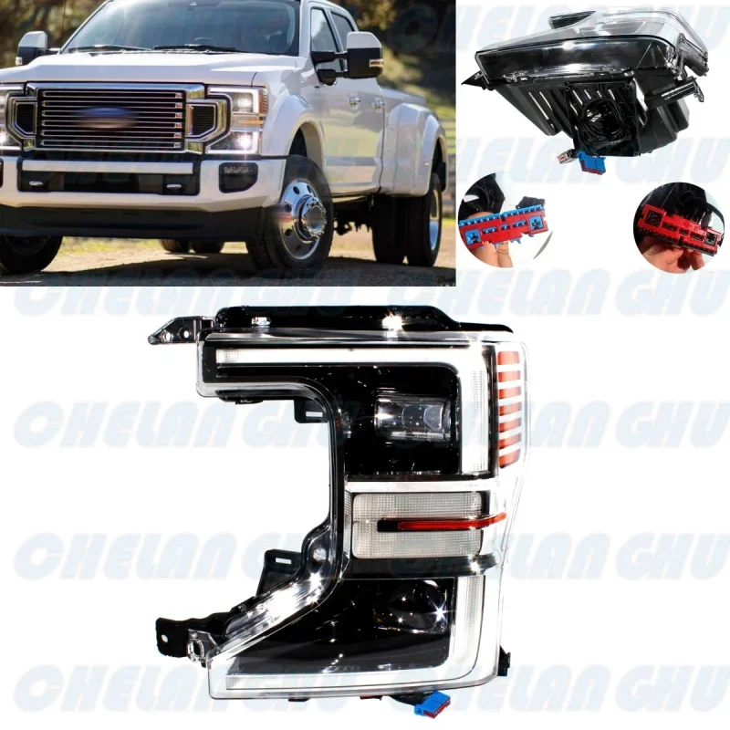 

LED HeadLight For Ford F-250 SUPER DUTY 2020 2021 2022 Left Side Front HeadLamp DRL With LED Bulbs car accessories