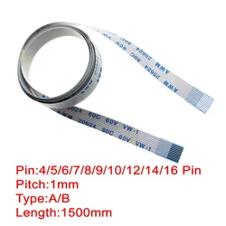 5Pcs 4Pin 5 6 7 8 9 10 12 14 16 Pin 1mm Pitch FFC Cable FPC Flat Flexible Cable 1500mm 150cm