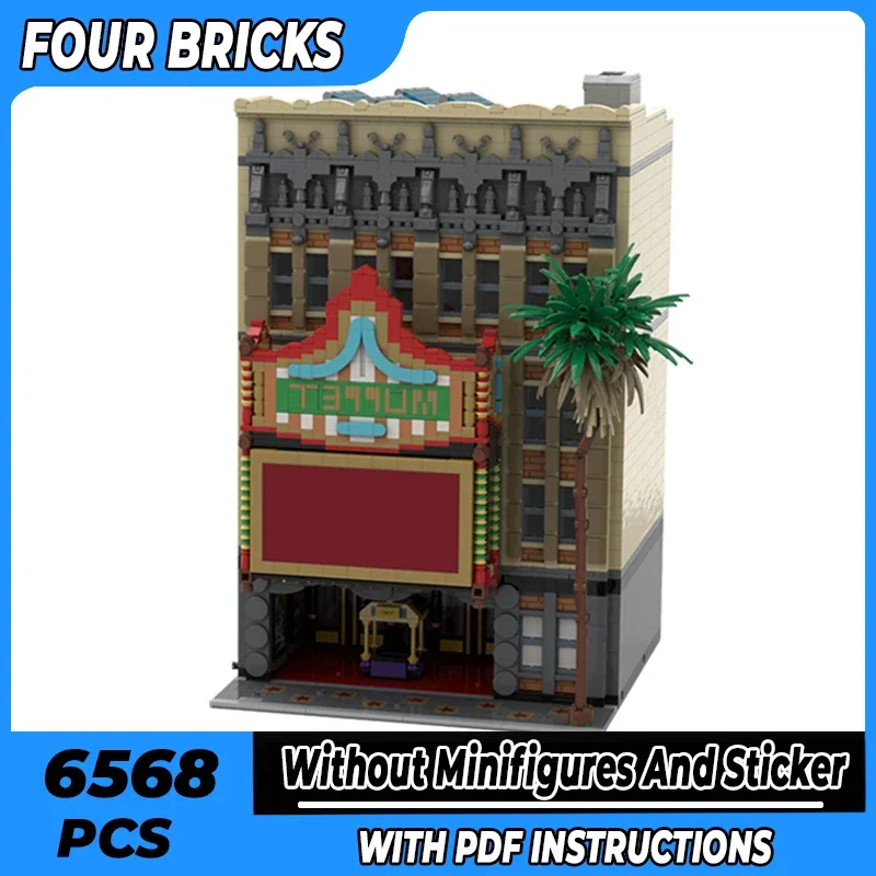 Popular Moive Street View Model Moc Building Bricks Doll Theater Technology Modular Blocks Gift Christmas Toys DIY Sets Assembly