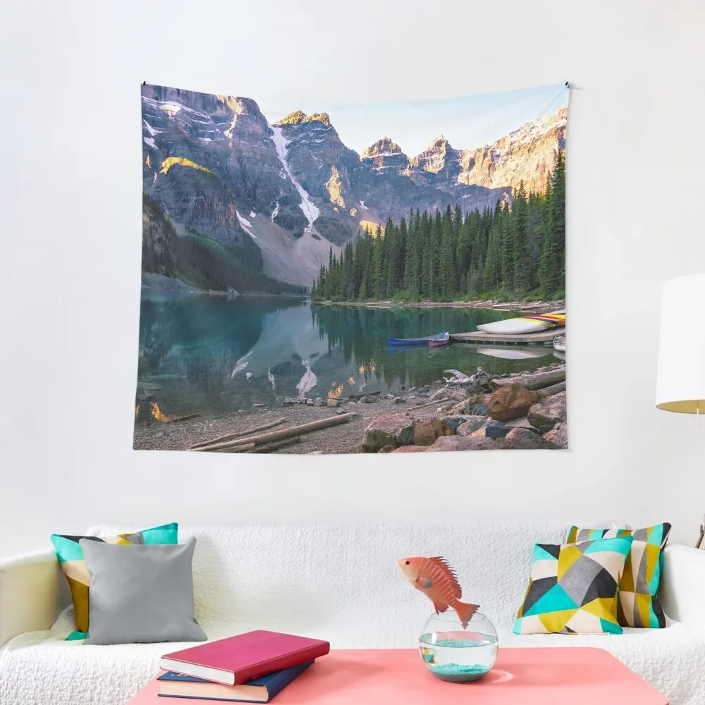 

Lake Moraine – Banff National Park, Alberta, Canada Tapestry Korean Room Decor Decoration Wall Tapestry