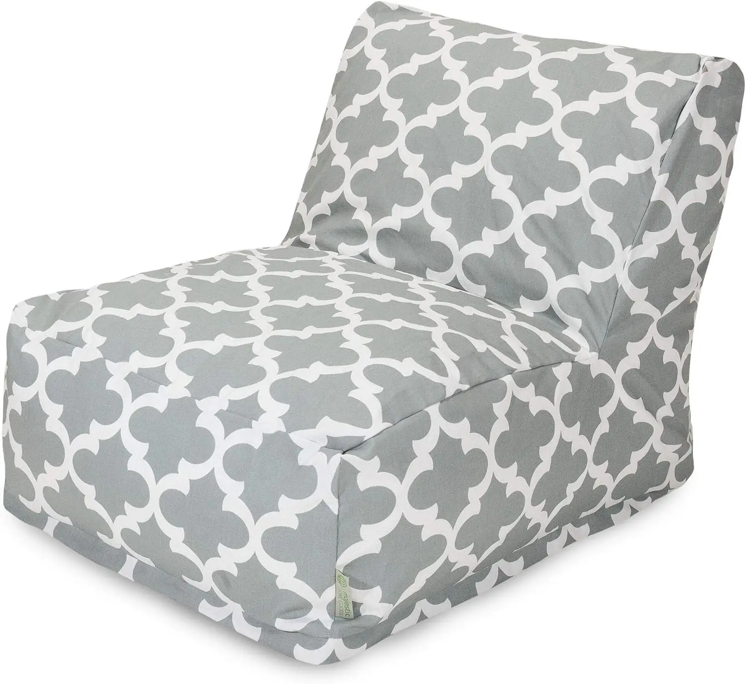 Home Goods Trellis Bean Bag Chair Lounger, Gray