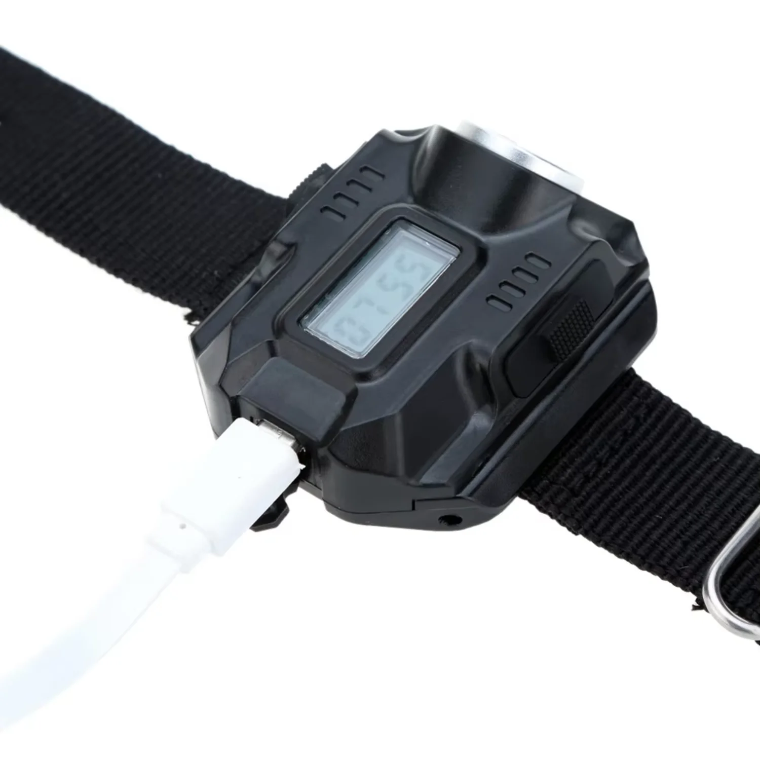 Luz de muñeca XPE reloj de pulsera linterna con hebilla de Metal recargable por USB Camping senderismo lámpara impermeable