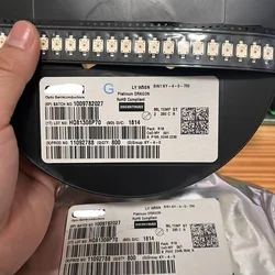 10PCS LYW5SN 7060 YELLOW SMD LED PLCC-2 586-589nm 1.5-2W 700-1000mA 2.2V Ultra Bright LY W5SN-KXLX-46