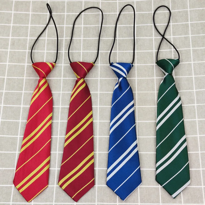 Wisarding Academy bambini Harris Stripe Tie Halloween Party Cosplay Magic School Costume accessori Prop