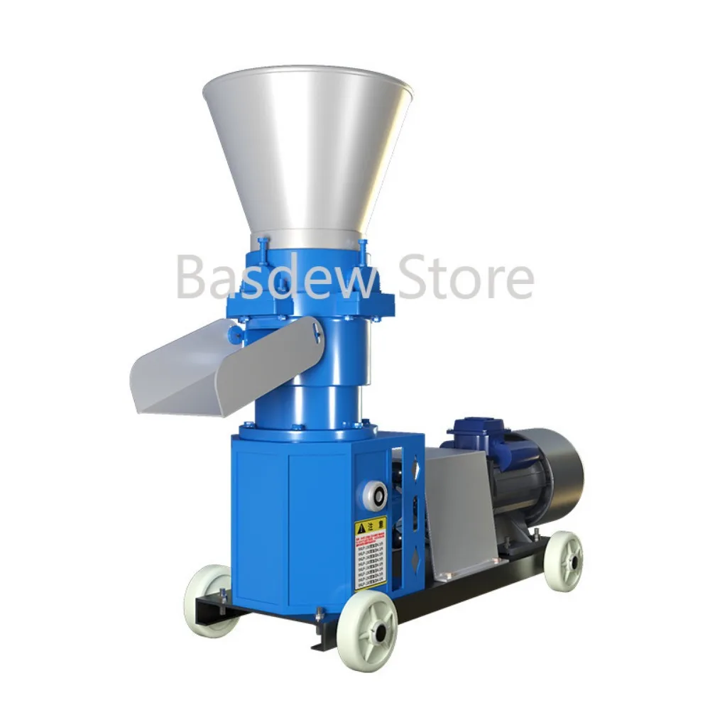 Small Feed Pellet Machine Multi-Functional Breeding Cattle and Sheep Feeding Machine Household Livestock Straw Corn Granulator