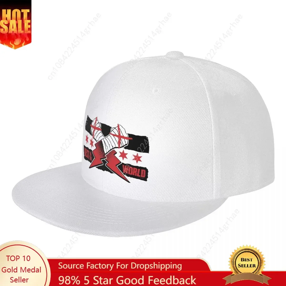 

CM Punk AEW Baseball Hat Men Best in the World Snapback Hats Hip-Hop Adjustable Cap All Season