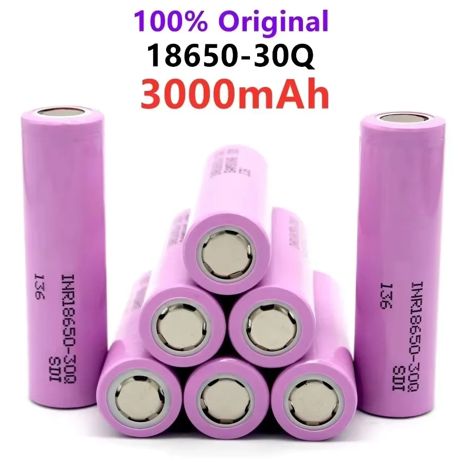 Rechargeable Battery 3.7V 3000mah 18650 30QINR 18650 20A Lithium Battery Suitable for Screwdriver Batteries