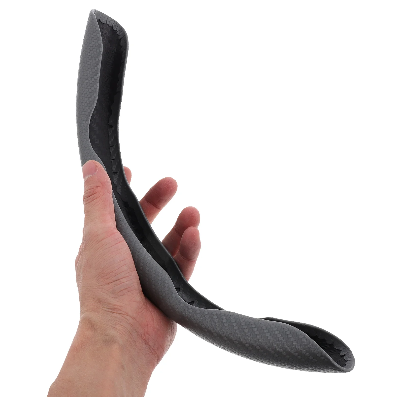 

3Pcs Carbon Fiber Steering Wheel Covers Universal 15 Inch Anti-Slip Grip Steering Protector All Season Car Accessories